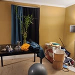 random junk throughout apartment