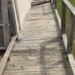 Deck from walking angle