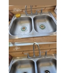 Before and After cleaning sink
