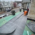 EPDM rubber roof install process