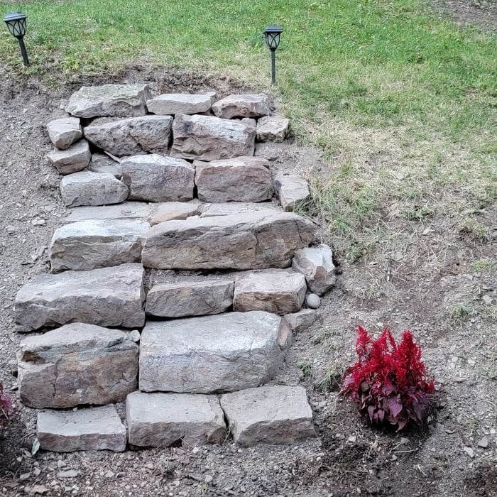 Stone Step Install 