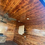 METAL PREGOLA WITH WOOD