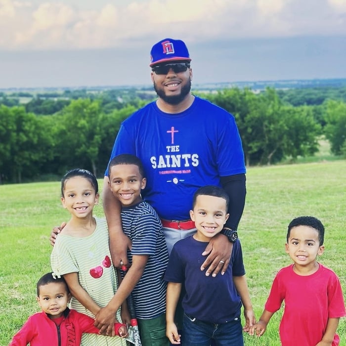 Daddy and his babies
