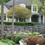 Retaining Wall and Scaping