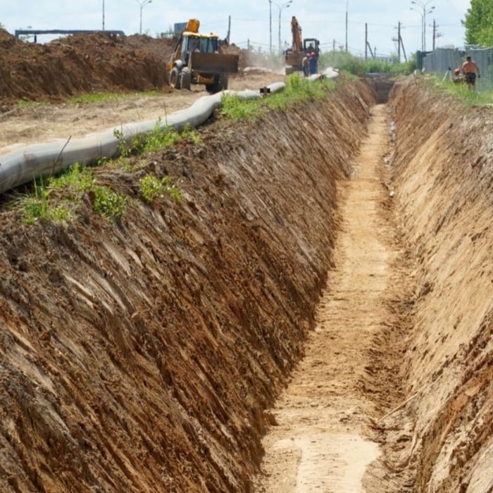 drainage trench