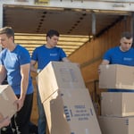 Unloading a truck