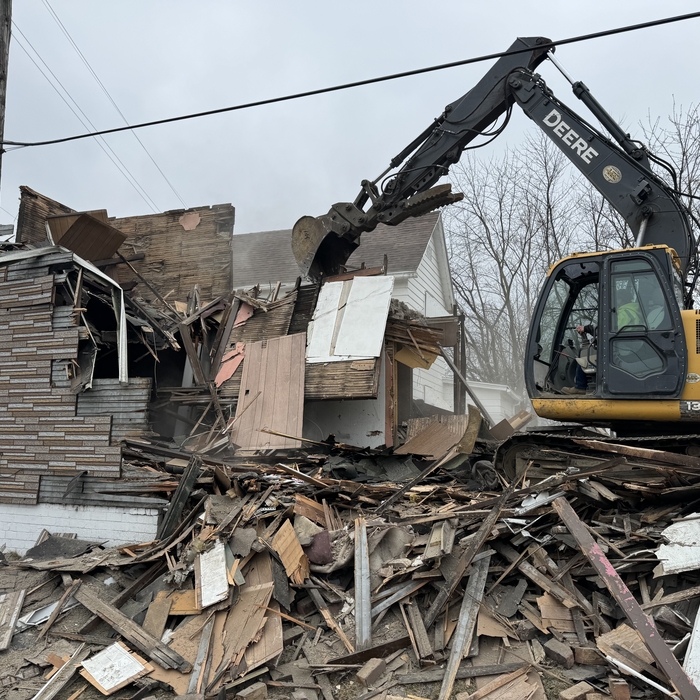 In progress demolition