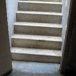 Drain at base of bilco