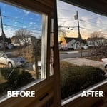 Before and After glass replacement