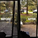 Before and After glass replacement