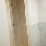 Tile shower install