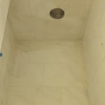Tile shower install