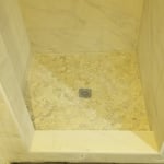 Tile shower install