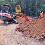 Digging tank hole