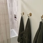 Custom towel/robe hooks