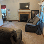 Old Carpet, stained and had odor