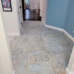 Custom Square Floor Tile Install