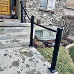 HAND RAILING, FRONT PORCH DRAPER