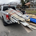 Removed Aluminum Siding & Recycled