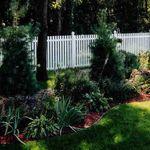 White Vinyl Open Top Fence