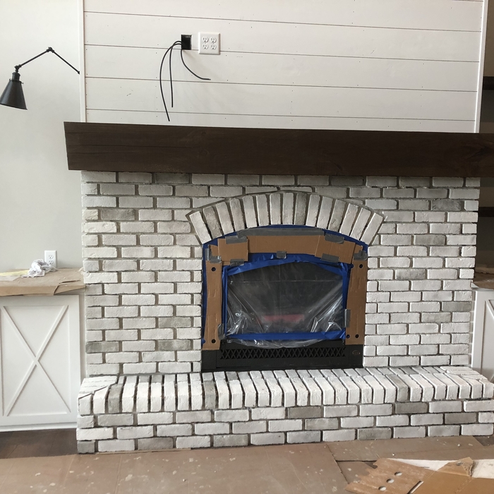 Thin Brick Fireplace