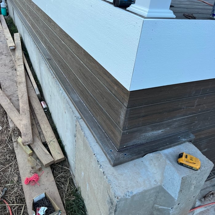 Underneath deck