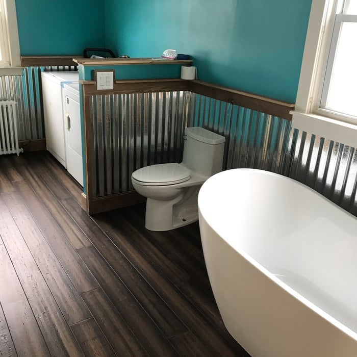 Modern Rustic Bath