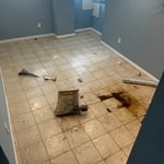 Before basement was cleaned