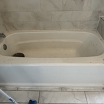 Before bathroom was cleaned