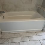 After bathroom was cleaned