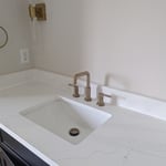 Matching champaign bronze faucet