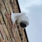 Dome style camera on pendant mount