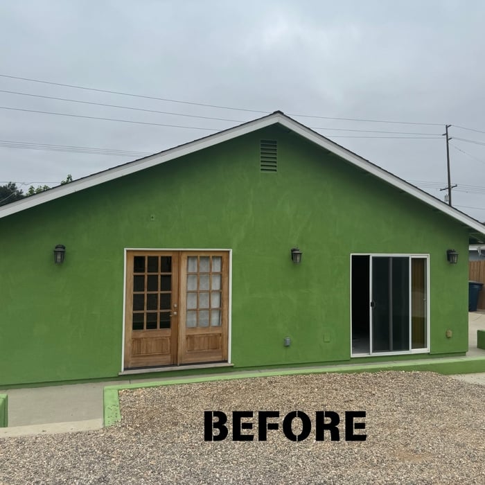 Exterior painted