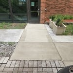 Building entryway installed