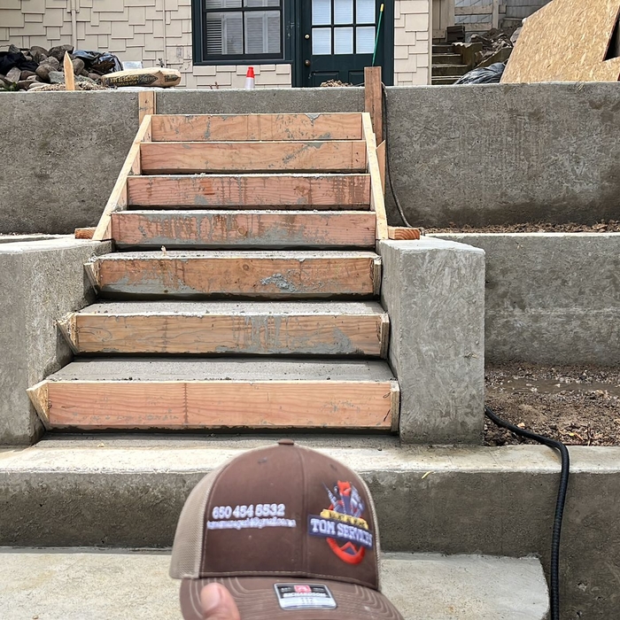 Concrete Bleachers and Seal