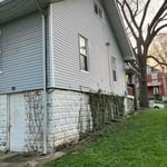 Siding pressure washed