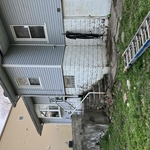 Siding pressure washed