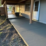 Poured concrete