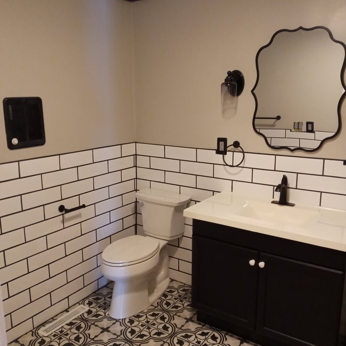 Tile bathroom renovation