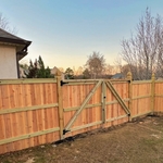 6' Cedar good neighbor fence
