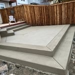 Rear Patio with steps