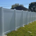 6' Privacy White Vinyl Fence