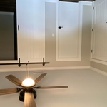 Single barn door for bathroom
