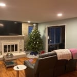 White wash fireplace