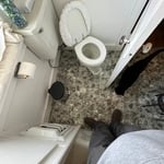 Existing upstairs bathroom needing remodeled.