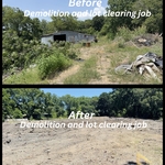 Barn demolition and lot cleared