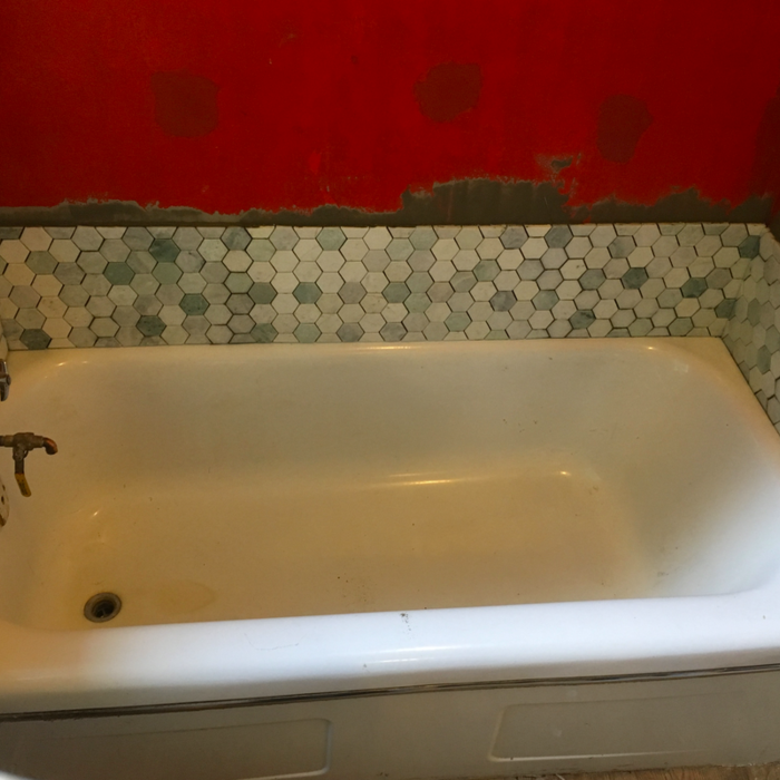 Tub surround In Progress