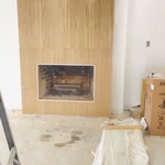 Tile Installation on Fireplace