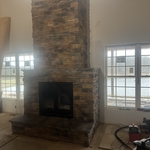 Stone fire place