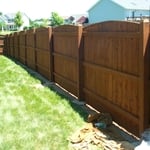 Pine Fence Refinished in our Cedar Dark Blend
